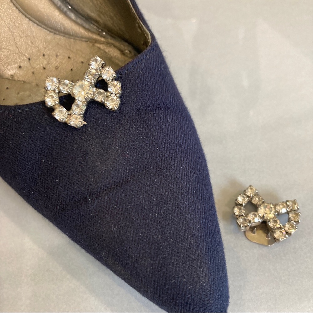 Vintage Rhinestone Shoe Clips